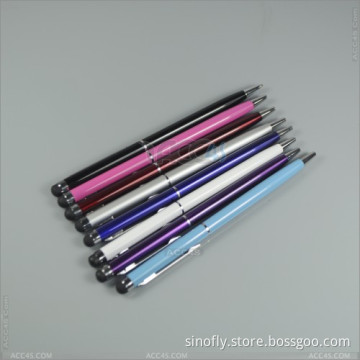2 in 1 Metal Stylus Touch Pen with Ball Point Pen for iPad iPhone Tablet Mobile Phone and Touch Screen Device (P-STYLEPEN037)